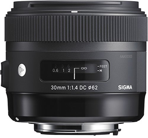 Sigma 30mm F1.4 DC HSM Art Objektiv für Canon EF-Mount, Schwarz