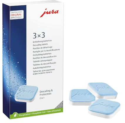 JURA original - Entkalkungstabletten für 3 Entkalkungsvorgänge - TÜV-zertifizierte Hygiene - 3er-Pack - 61848
