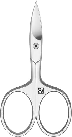 ZWILLING Nagelschere (Scharfe, leicht gebogene Schneide mit Mikrozahnung, Hypoallergen, für Finger- und Fußnägel), Premium, Silber, 90 mm