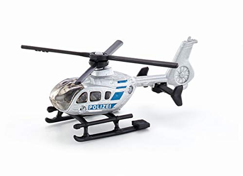 Siku 0807, Polizei-Hubschrauber, Metall/Kunststoff, Silber, Drehbare Rotoren