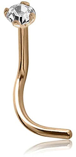 Inoki - Nasenstecker 14 Karat Gold und Diamant 2 mm