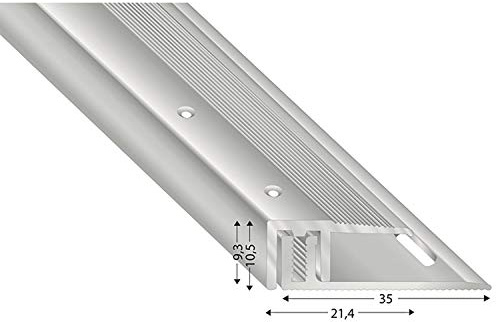 Kügele STS21 S 100 Fussboden Abschlussprofil 100cm Silber eloxiert, Für Böden 7-15 mm