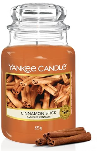 Yankee Candle Duftkerze im Glas (groß) | Cinnamon Stick | Kerze mit langer Brenndauer bis zu 150 Stunden | Perfekte Geschenke für Frauen