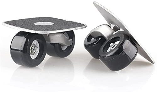 Tragbare Straßenwalze Drift Rollschuhe rutschfeste Platte Aluminium LKW mit PU-Rädern mit ABEC-7 Kugellager 608