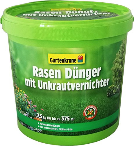 7,5 Kg Rasendünger mit Unkrautvernichter Gartenkrone
