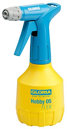 Gloria Handsprüher Hobby 05 Flex | 0,5 L Pumpsprühflasche | Sprühflasche für Pflanzen | Doppelhubpumpe & Überkopf-Sprühen | Gartenspritze mit Verstellbarer Düse für Haushalt & Balkon