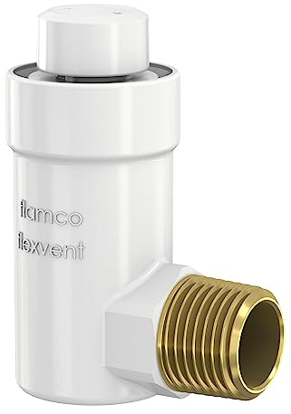 Flamco Flexvent H R1/2 weiß | Automatischer Schnellentlüfter für Heizungs- und Klimaanlagen- 27711
