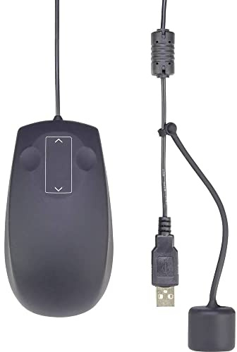 Renkforce IP68 Industrial Maus USB Laser Schwarz 3 Tasten 1000 DPI