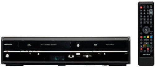 MEDION MD 83425 DVD / VHS-Recorder Kombi-Gerät (DVB-T & Analog Tuner, HDMI, USB, E70004 Kopierfunktion, Timeshift, EPG, Upscalling auf 1080p)