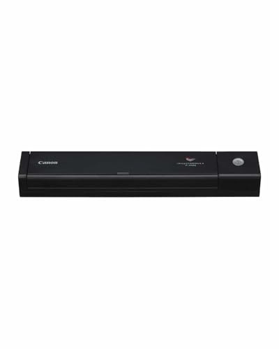 Canon P-208II - imageFORMULA Mobiler Dokumentenscanner (Duplex DIN-A4 Einzug, Farbe, 600dpi, 8 Seiten/Min, 10 Blatt ADF, PDF durchsuchbar, OCR, Plug & Scan, Twain, schwarz)