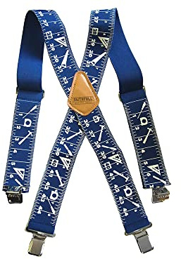 Faithfull BRACESTM Hosenträger, robust, 5 cm breit, Blau