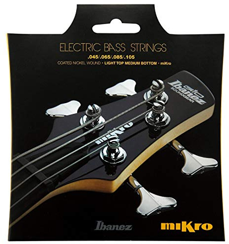 IBANEZ Saitensatz E-Bass Nickel Wound 4-Saiter Coated - für Mikro 28,59 Mensur 45-105 (IEBS4CMK)