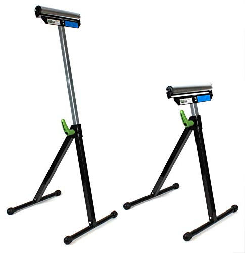 TRUTZHOLM Rollenbock Rollbock 2er-Set, 67–109 cm, je 90 kg, klappbar, Stahl | 2 Stahl-Rollenböcke, je als Unterstellbock, Montagebock und Klappbock einsetzbar, 67–109 cm, je 90 kg, je 30 cm Rollenbreite