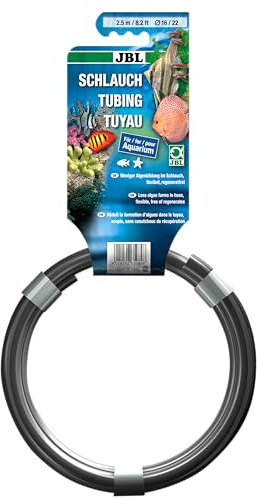 JBL Aquaschlauch, Wasserschlauch, 2,5 m Länge, 16/22 mm Durchmesser, Grau