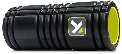 TriggerPoint GRID Foam Roller – Mehrdichte Schaumoberfläche, feste Kompression für Muskelregeneration, Massage vor/nach dem Training, Hohlkern, von Profis empfohlen, 33 cm, Schwarz
