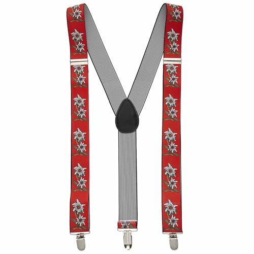 W WIDMANN MILANO Party Fashion - Verstellbare Hosenträger | Klassisches Kostüm-Accessoire, ideal für Trachten- und Festkostüme, Kostümzubehör für Bierfest, Volksfest & Karneval