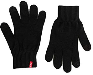 Levi's Herren Ben Touch Screen Gloves Handschuhe, Schwarz (Black), Large