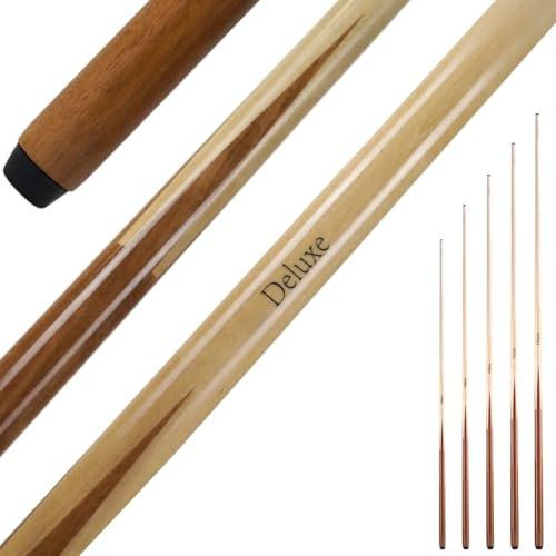 Winsport einteiliger Billard Queue Deluxe, robuster Pool Cue aus Ahornholz, 100cm 120cm 130cm 140cm 145cm, 12mm Schraubleder Spitze, Kinder und Erwachsene, Billardqueue Gastronomie Jugendeinrichtungen
