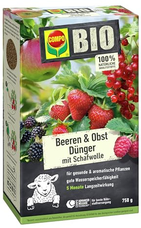 Compo Bio Beeren Langzeit-Dünger mit Schafwolle 750g