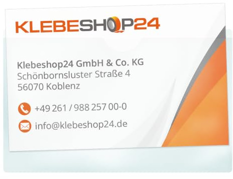 KLEBESHOP24 Visitenkartentaschen selbstklebend, 95 x 60 mm, 20 Stück | transparent, breite Seite offen, Daumenausstanzung oben
