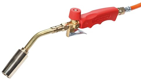 ROTHENBERGER Industrial 5teiliges Hochleistungs-Turbo-Lötbrenner Set inkl. 2 m Propan-Gasschlauch & Zubehör | Lötbrenner | Brenner | 800°C Arbeitstemperatur | Weichlöten | Hartlöten 030950E