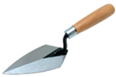 Marshalltown QLT Spitzkelle mit Hartholzgriff, aus Stahl, Maße: 178x76 mm