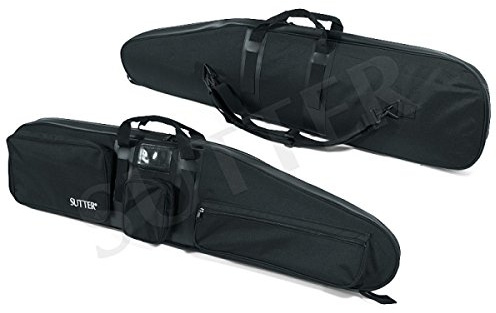 SUTTER Premium Waffentasche 125x35x12cm Schwarz - Abschließbare Gewehrtasche Gewehrkoffer