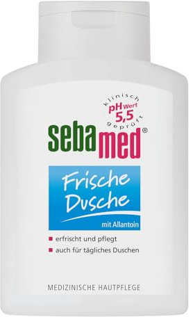SEBAMED, Frische Dusche ml Duschgel für empfindliche und strapazierte Haut langanhaltendes Frischegefühl versorgt die Haut mit Feuchtigkeit durch Aminosäuren und Allantoin für Männer und Frauen, 200 ml