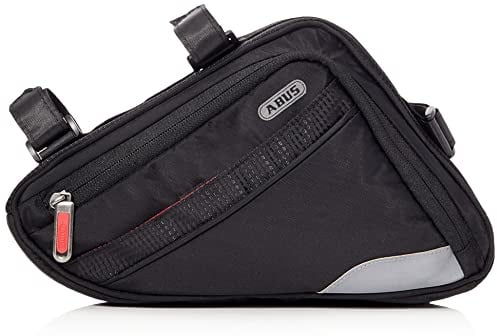 ABUS Fahrradtasche Oryde ST 2250 - Rahmentasche mit Klettband - wasserabweisendes Material - Schwarz
