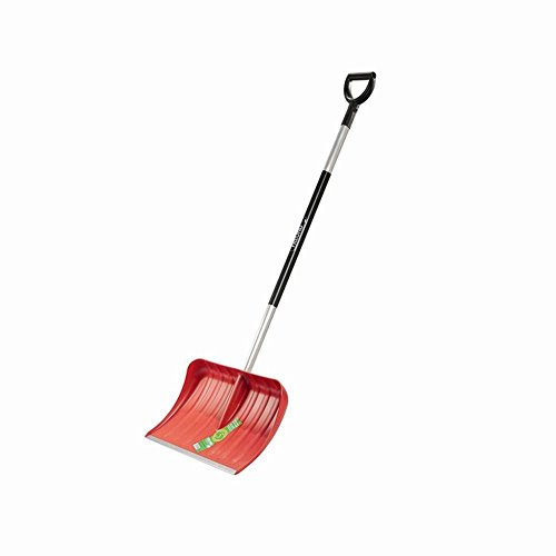Freund Victoria Schneeschaufel Aluline (Schneeschieber rot, Blattbreite 54 cm, Schaufel mit Aluminiumstiel 125 cm, mit Alu-Profilkante, hoher Seitenrand) 97352