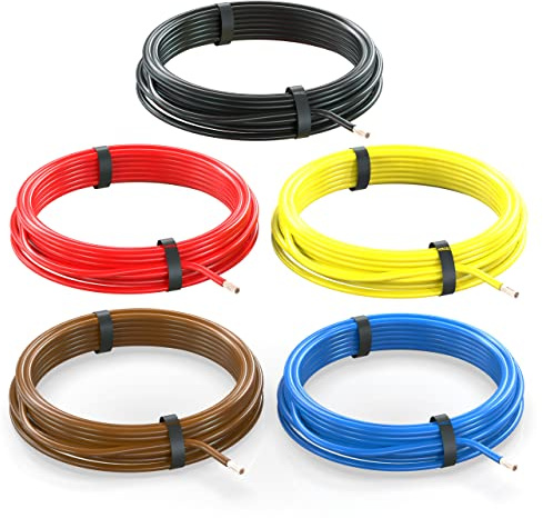AUPROTEC Fahrzeugleitung 1,5 mm² Set 5 Farben à 10m FLRY-B als Ring