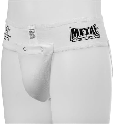 Metal Boxe Tiefschutz/Suspensorium für Herren XL weiß - weiß