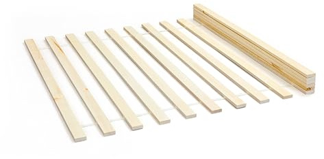 Inter Link - Lattenrost 90 x 200- Lattenrost auf Rolle - Latten für Einzelbett - Massivholzkiefer - Natur - BxTxH: 200x90x2 cm