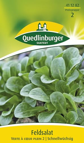 Quedlinburger Feldsalat 'Dunkelgrüner vollherziger 2', 1 Tüte Samen