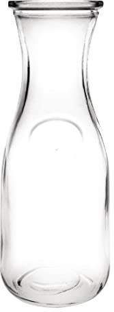 Olympia Glaskaraffen-Set 500 ml (6 Stück), durchsichtig, Größe: 200(H)x78(Dia)mm, verstärkter Rand, einfaches Ausgießen, für die Gläserspülmaschine geeignet, professionelles Barzubehör, GM583
