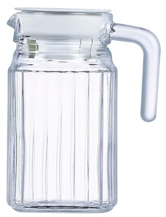 Luminarc ARC 75201 Quadro Krug, Kühlschrankkrug mit Deckel, 500ml, Glas, transparent, 1 Stück