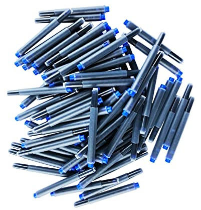 80 Universalpatronen Tintenpatrone geeignet für Lamy Herlitz Pelikan Online Farbe: königsblau