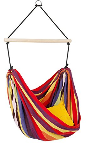 AMAZONAS Hängesessel EllTex Kid‘s Relax Rainbow 155 cm x 120 cm bis 80 KG Regenbogenfarben