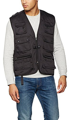 Mil-Tec Unisex Jagd-u Weste, Schwarz, L EU