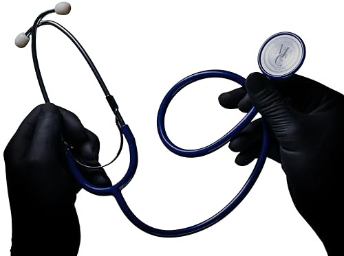 Flachkopf Stethoskop, Med-Comfort, blau, 1 Stück - Hochwertiges Stethoskop für Ärzte und Krankenschwestern