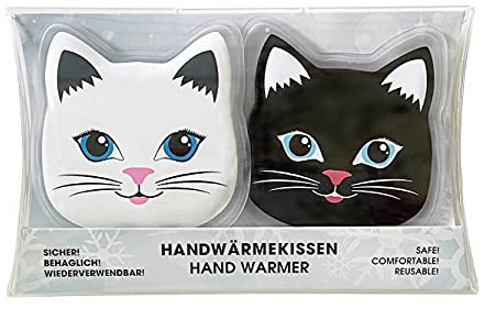 2er Pack Taschenwärmer Katze - Wichtelgeschenk - Handwärmer - Taschenheizkissen
