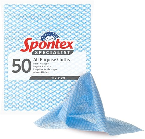 Spontex, Specialist-Allzwecktücher, Blau, 50 Stück