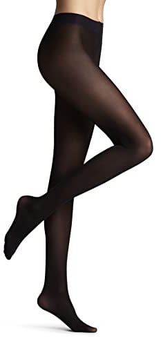 FALKE Damen Strumpfhose Matt Deluxe 30 DEN W Ti transparent einfarbig 1 Stück, Schwarz Black 3009, M