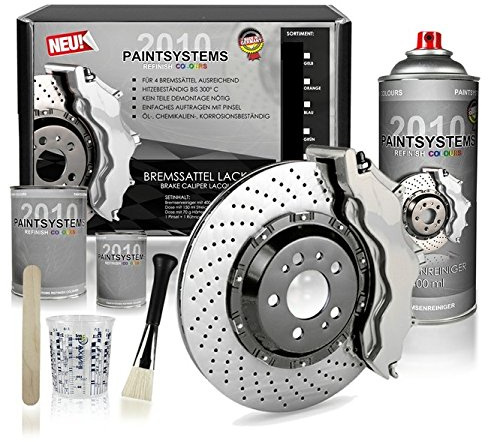 Bremssattel Lackset silber 6-teilig