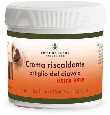 CristinenMoor Teufelskralle WärmeCreme extra stark mit Arnika 200 ml I Wärmesalbe für Nacken und Lendenbereich I bei Verspannungen der Muskulatur und Rücken