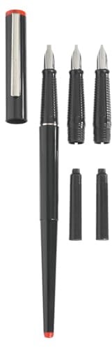 Herlitz 5-teiliges Füllhalter Calligraphie-Set, schwarz