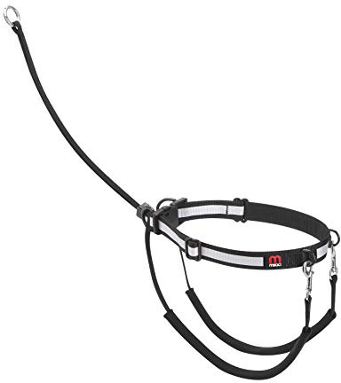 Mikki Walkrite Trainingsgeschirr gegen unkontrolliertes Ziehen mit reflektierendem Halsband, medium
