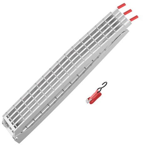Wiltec Auffahrrampe 310 cm 540 kg für ATV Quad Motorrad, Aluminium Auffahrschiene faltbar, Verladerampe rutschsicher