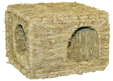 Kerbl Pet Grashaus XL, Nagerhaus, Kleintierhaus, 37x30x28cm, Gras, Nager, frei von Draht- oder Kunststoffteilen
