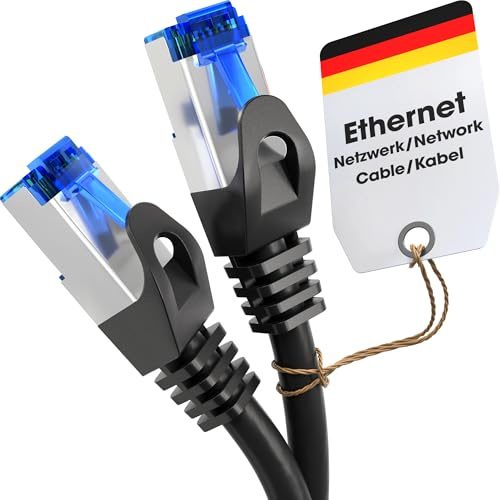 KabelDirekt – LAN-/Netzwerkkabel – 0,25m – Gigabit, RJ45, Silber | Ethernet-/Patchkabel für Gigabit-Netzwerke – verbindet Router, Modem, Switch, PC & Konsole via RJ45 – silbern, flexibel